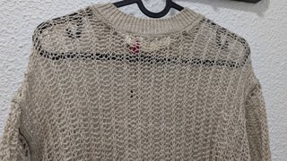 Jersey Zara SRPLS 75% Lino calado talla S-M nuevo