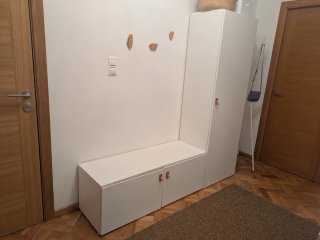 Conjunto Banco y Armario Recibidor IKEA