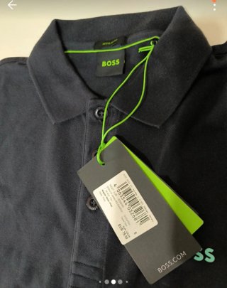 Polo Boss Negro Talla S