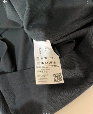 Polo Boss Negro Talla S