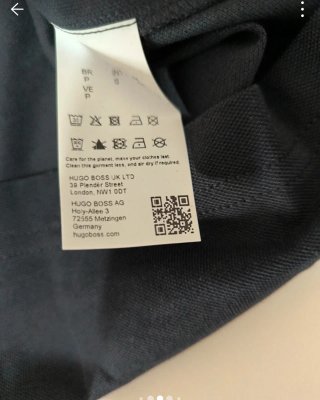 Polo Boss Negro Talla S