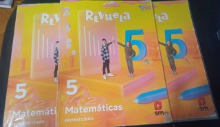 Libros de Matemáticas Revuela 5, editorial Sm