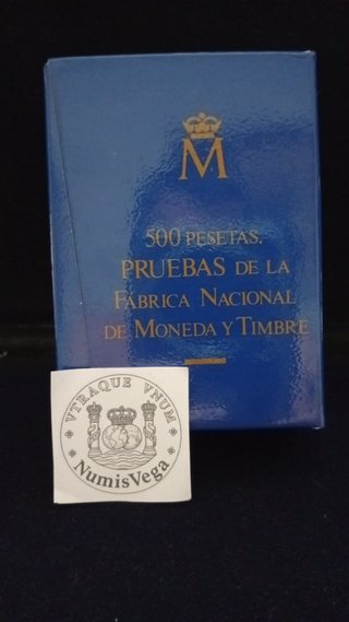 Estuche Pruebas 500 Pesetas FNMT- 2 de plata