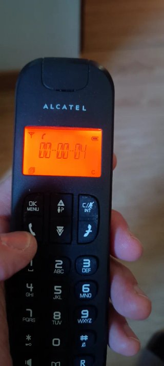 Teléfono Inalámbrico Alcatel Negro