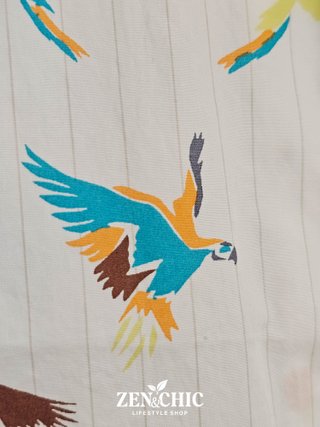 Camisa estampada de aves