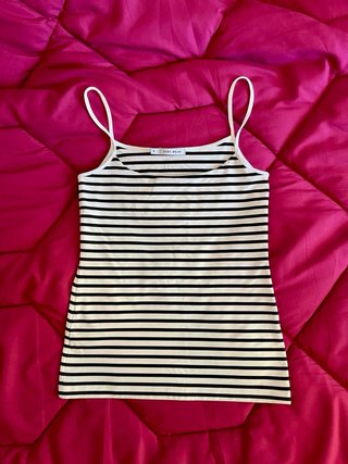 Top de rayas blanco y negro | Talla S