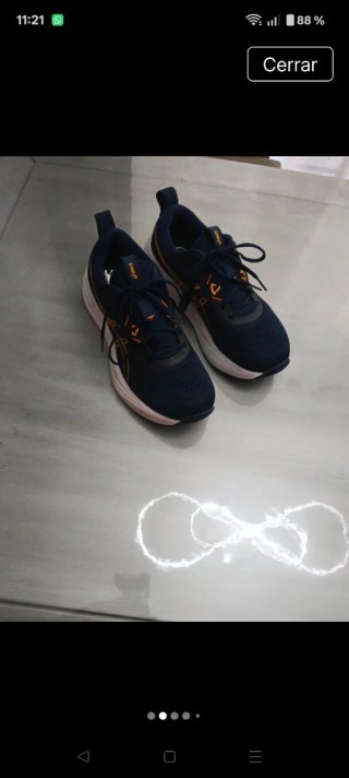 Zapatillas Asics Azul y naranja