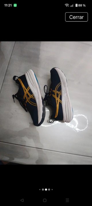Zapatillas Asics Azul y naranja
