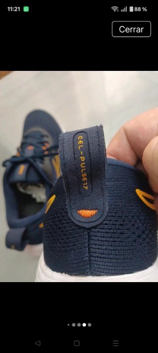 Zapatillas Asics Azul y naranja