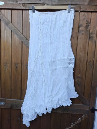 Falda Charo Ruiz Ibiza Blanca + Top