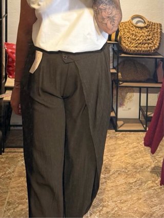 Pantalón Zara Talla Única Marrón