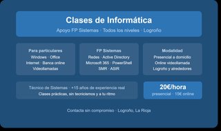 Clases informática todos los niveles + FP Sistemas