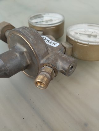Regulador Presión Argón Kayser ISO 517