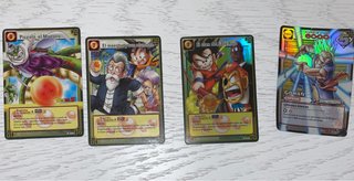 Lote 4 Cartas Dragon Ball CCG Score Años 2000