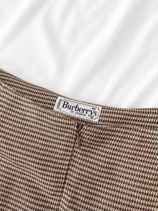 Falda Burberrys vintage cuadros beige/marrón