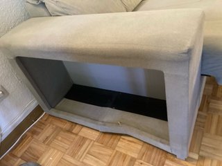 Sofá Cama con Puf auxiliar Chaise Longue