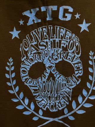 Camiseta tirantes XTG calavera azul