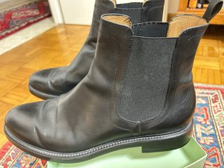 Stivaletti in pelle uomo neri
