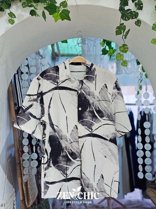 Camisa hombre estampado abstracto