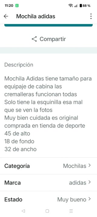 Mochila Adidas Negra y Roja