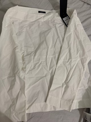 Camiseta Massimo Dutti manga larga blanca Talla S