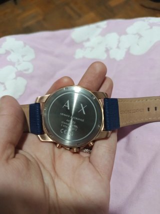 Reloj Armani Original Azul y Dorado