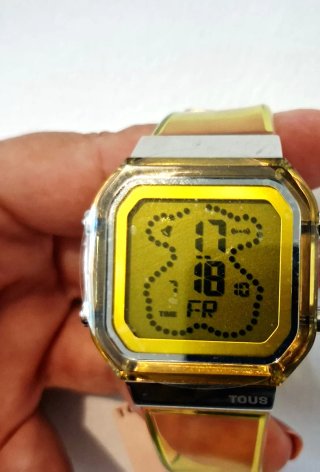 Reloj Tous D-Bear Fresh Digital Amarillo