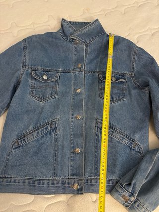 Giubbotto jeans vintage blu