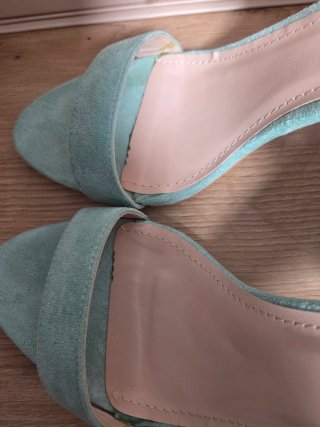Zapatos de tacón verde