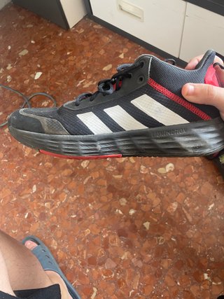 Tenis Adidas Baloncesto Negro/Rojo