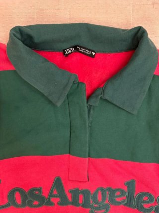 Sudadera Zara Polo Rayas Los Angeles