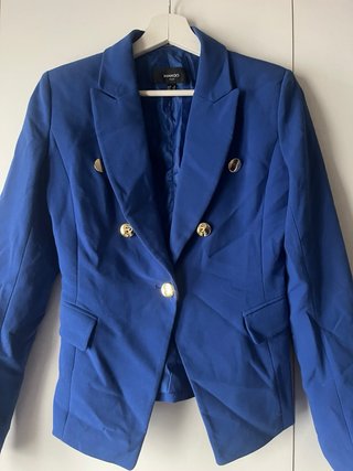 Blazer Mango Azul Talla S
