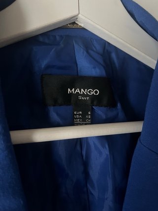 Blazer Mango Azul Talla S