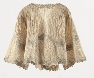 Chaqueta Zara satinada bordada flores T/XL NUEVA