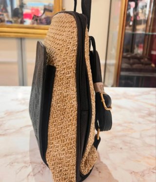 Mochila Beige y Negra Estilo Mandala