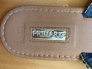 Sandalias Primark Talla 38 Pedrería Azul