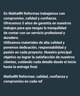 Reformas y Tejados