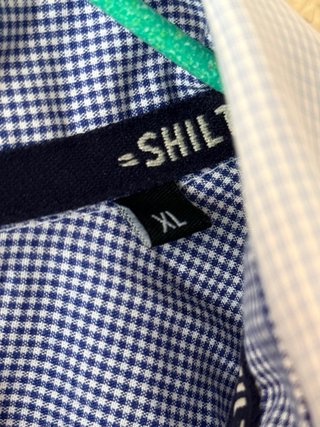 Camisa SHILTON cuadros azul y blanco