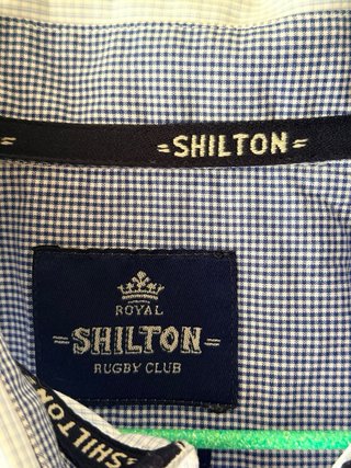 Camisa SHILTON cuadros azul y blanco