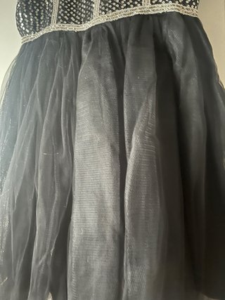 Vestido Rare London lentejuelas negro S