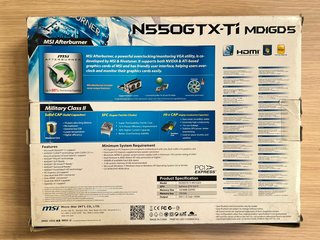Tarjeta Gráfica MSI GeForce GTX 550 Ti 1GB