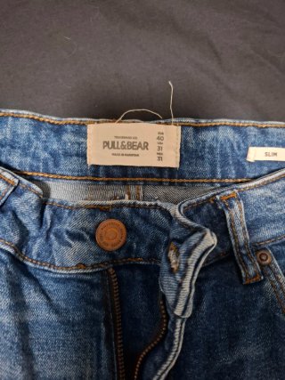 Jeans Shorts Pull&Bear Denim Strappati