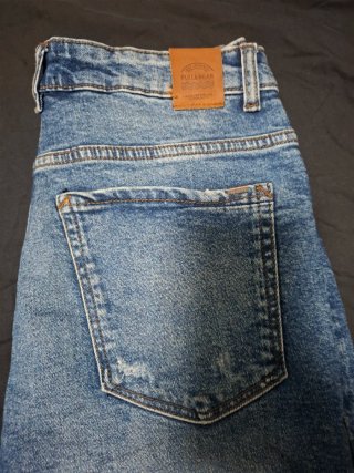 Jeans Shorts Pull&Bear Denim Strappati