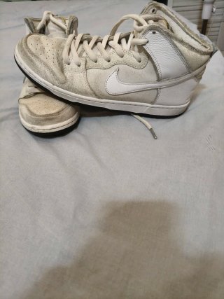 Zapatillas Nike Dunk High Beige/Blanco