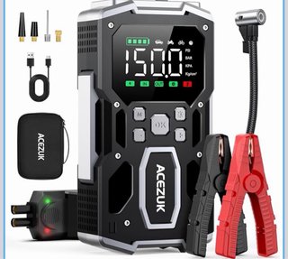 Arrancador y Compresor Batería coche moto acezuk