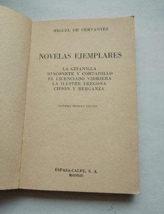 Novelas ejemplares.