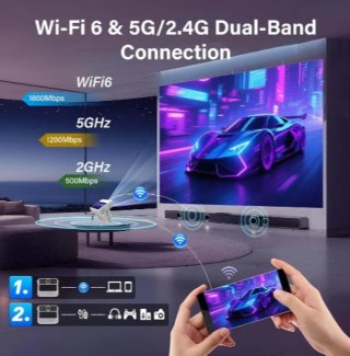 Proyector Táctil inteligente marca XBJ 4k android