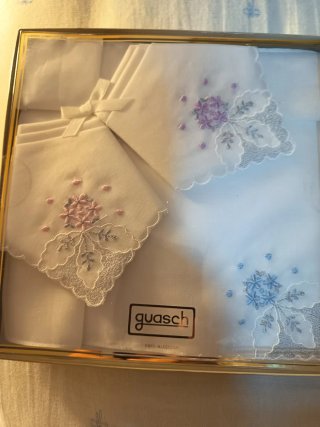 2 Cajas Pañuelos Guasch Bordados