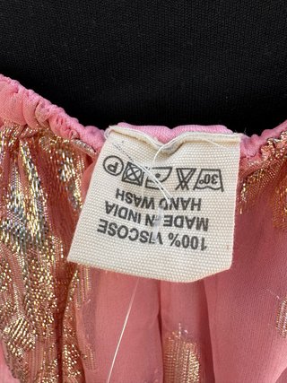 Vestido largo Indi con estampado dorado