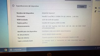 Portátil HP i3 Negro